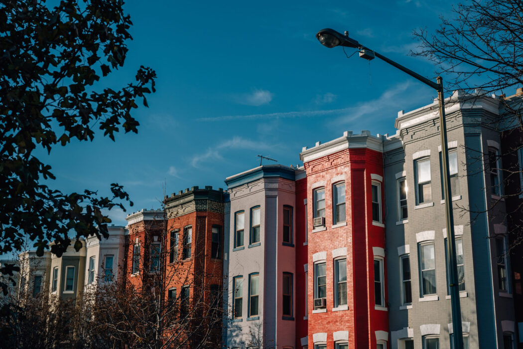 A row of townhouses in Washington, D.C.